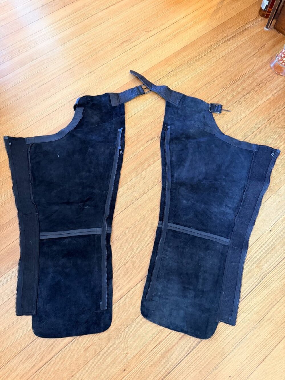 Horze Blake 100% Leather Full Chaps Black XS ($175 new)